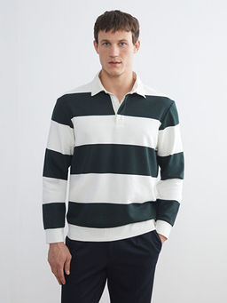 Polo Yaka Erkek Sweatshirt