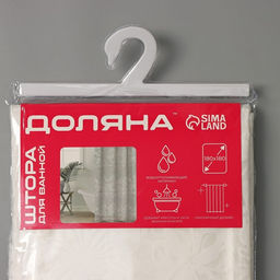 Штора для ванной Доляна «Ажур», 180×180 см, PEVA, белая