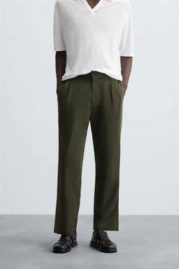 LIGHTWEIGHT RELAXED FIT TROUSERS - Zara фото 12