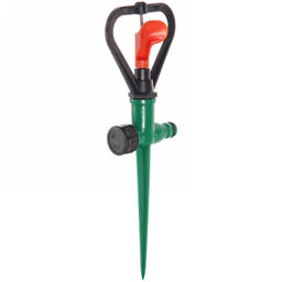 Цена за 3 шт. Разбрызгиватель "Дождь" на колышке, вращение, 28см, б/с разъём ДоброСад