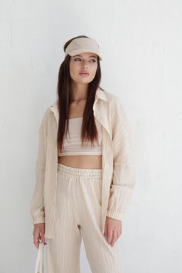 9556 Костюм летний кремовый