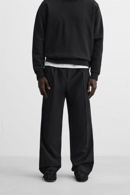 WIDE FIT PLEATED TROUSERS - Zara фото 12