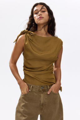 Top asim?trico con lazada - H&m фото 5