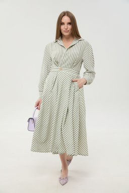 Платье NIKVA н962-3 мятные полосы