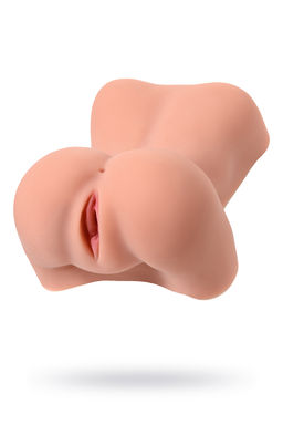 Мастурбатор реалистичный KOKOS Adarashi 1 c двойным слоем, TPR, телесный, 20 см