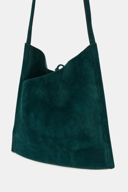 MINI BOLSO PIEL PLANO LAZO / Verde - Zara фото 5