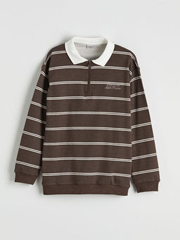 Polo Yaka ?izgili Erkek ?ocuk Ti??rt