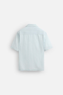 TEXTURED DENIM SHIRT - Zara фото 32