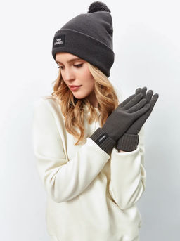 M006-1 Шапка женская, серая