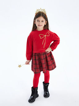 Bisiklet Yaka K?z ?ocuk Elbise