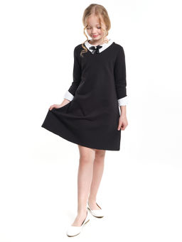 Платье для девочки с брошкой UD 6986 черный - Mini maxi фото 5