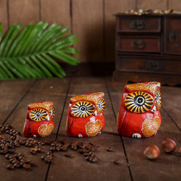 Сувенирный набор «Совы с сердечками», 6×19×8 см, дерево