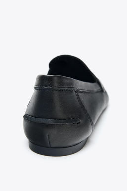 LEATHER PENNY LOAFERS - Zara фото 8