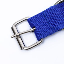 Ошейник двухслойный с вертлюгом, 58 х 3 см, полиэстер, синий - Пижон фото 7