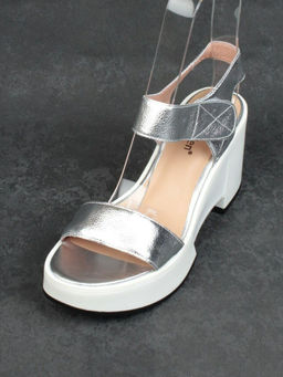 08-QL6989-1B WHITE Босоножки женские (натуральная кожа)