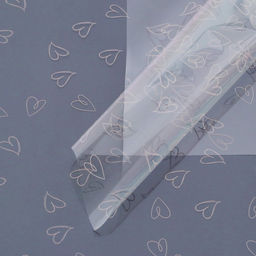 Цена за 20 шт. Пленка листах глянцевая для цветов, розовый, 50 микрон, 0.57?5 м 5% см