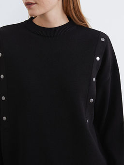 Bisiklet Yaka Kad?n Triko Tunik