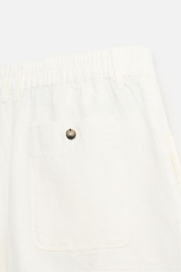 LINEN/COTTON BERMUDA SHORTS - Zara фото 18