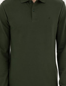 Koyu Ye_il Slim Fit Basic Sweatshirt - Pierre cardin фото 6