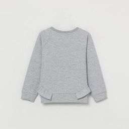 CRB wear/CWKG 62810-11-282 Джемпер модель свитшот для девочки, светло-серый меланж/Ex.Cherubino  фото 3