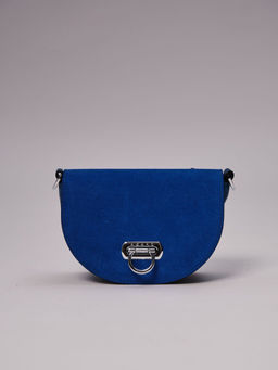 Сумка замшевая Azaro 31032 синяя гуашь