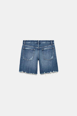 TRF MID-RISE DENIM BERMUDA SHORTS - Zara фото 6