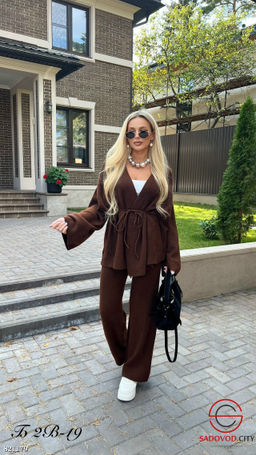 Костюм женский (штаны+кардиган)