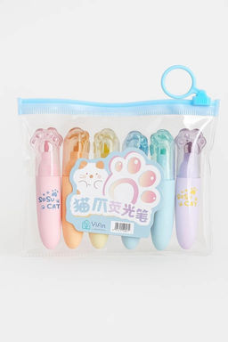 Набор маркеров "Transparent paws", 6 шт, mix