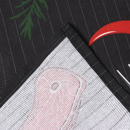 Набор полотенец кухонных Доляна. Главный на кухне, 35?60 см - 2 шт., рогожка, хлопок 100%, 160 г/м?