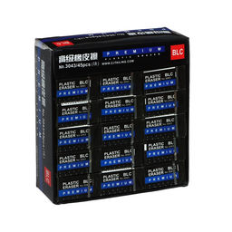 Цена за 26 шт. Ластик прямоугольный 37 х 22 х 12 мм, в картонном держателе, МИКС