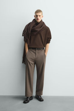 PLEATED RELAXED FIT TROUSERS