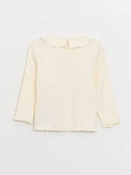 Bisiklet Yaka Uzun Kollu K?z Bebek Ti??rt - Waikiki фото 2