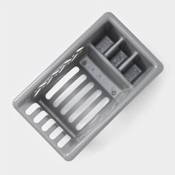 Сушилка для посуды, 32.5×19×11 см, серая