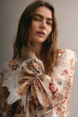 Vestido con ribetes de encaje - H&m фото 4