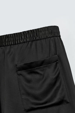 RELAXED FIT SATIN BERMUDA SHORTS - Zara фото 10