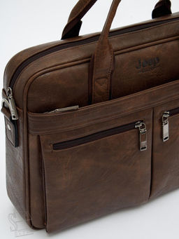 Портфель мужской 1795-01 coffee Jeep