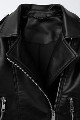 LEATHER EFFECT JACKET - Zara фото 3
