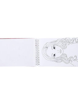 Книга с наклейками и трафаретами Альбом визажиста