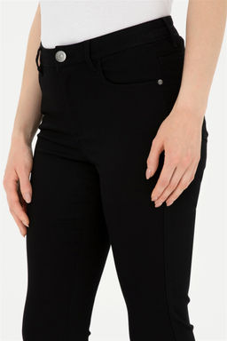 Женские черные брюки из плотной ткани Неожиданная скидка в корзине - U.s. polo assn фото 6