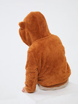 Kap??onlu Pel?? Erkek Bebek Fermuarl? Sweatshirt - Waikiki фото 2