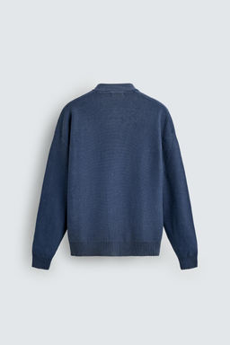 C?RDIGAN RELAXED FIT LAVADO / Azul - Zara фото 8