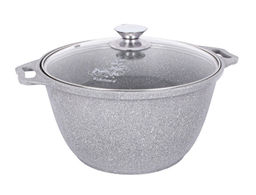 ЛА_АП_MARBLE (светлый) Кастрюля 3,0 л со стекл. кр, арт. кмс32а