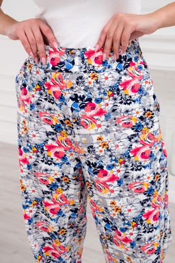 Брюки женские из футера Забава цветная палитра - Амадэль фото 2