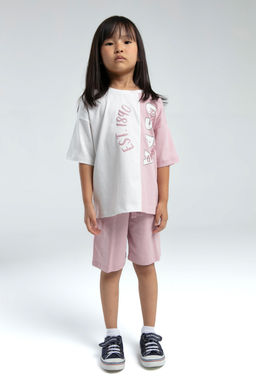 K_z _ocuk Pembe _ortlu Pijama Tak_m_ Sepette S_rpriz _ndirim