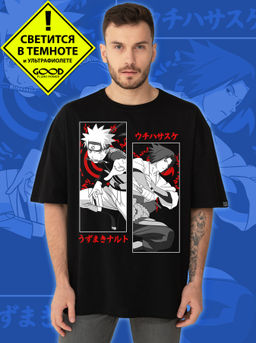 Мужская футболка оверсайз Карате Аниме