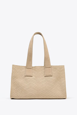 BRAIDED SUEDE SHOPPER - Zara фото 4