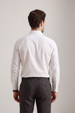 Рубашка Trendyolmilla Regular Fit белая хлопковая