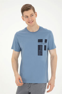 Мужская футболка цвета индиго - U.s. polo assn фото 3