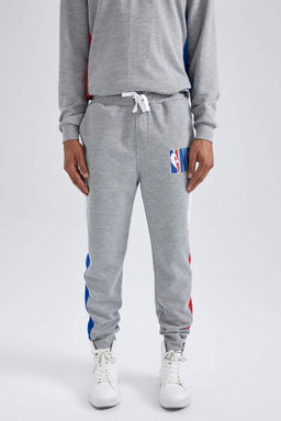 DeFactoFit NBA - облегающие спортивные штаны из плотной ткани с надписью NBA  фото 4