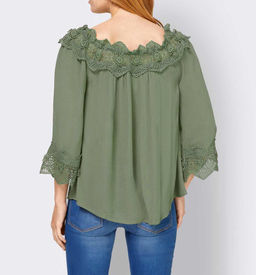 Блузка, хаки - Linea tesini фото 4